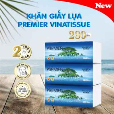 Khăn giấy lụa Premier Vinatissue 280 tờ